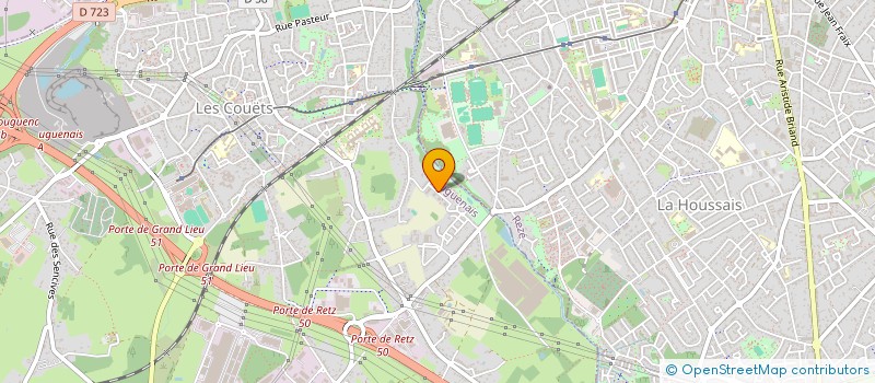 localisation de l'entreprise MONSIEUR CLEMENT BRUNELIERE  BOUGUENAIS