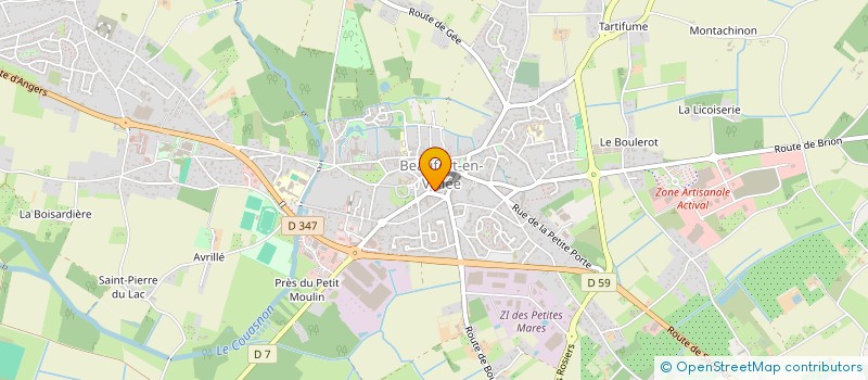 localisation de l'entreprise MONSIEUR CLEMENT BRUS  BEAUFORT-EN-ANJOU