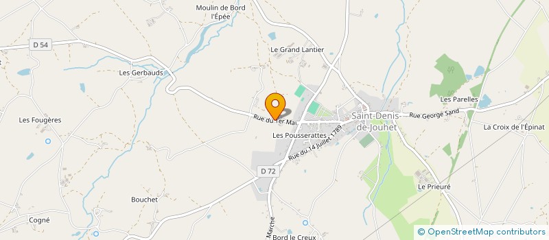 localisation de l'entreprise MONSIEUR CLEMENT BUCHERON à SAINT-DENIS-DE-JOUHET