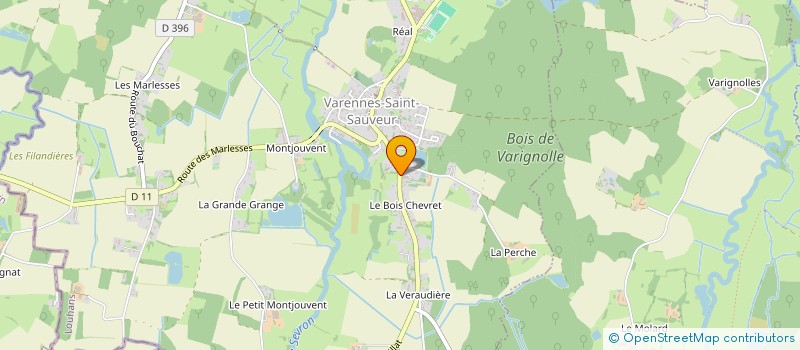 localisation de l'entreprise MONSIEUR CLEMENT BUISSON  VARENNES-SAINT-SAUVEUR