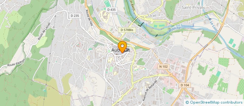 localisation de l'entreprise MONSIEUR CLEMENT CARAYON  AUBENAS