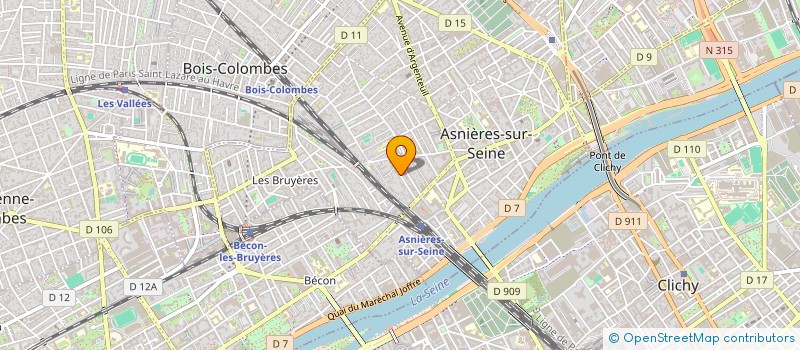 localisation de l'entreprise MONSIEUR CLEMENT CARETTE  ASNIERES-SUR-SEINE