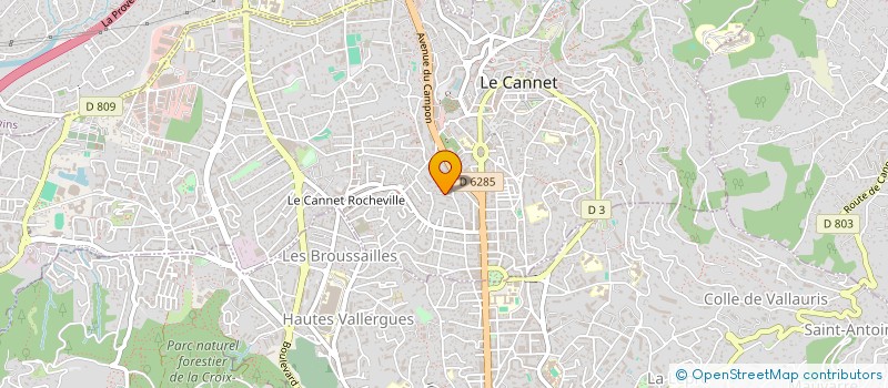 localisation de l'entreprise MONSIEUR CLEMENT CARNEVALI à LE CANNET