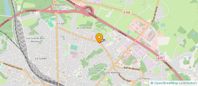 localisation de l'entreprise MONSIEUR CLEMENT CARRE  VIERZON