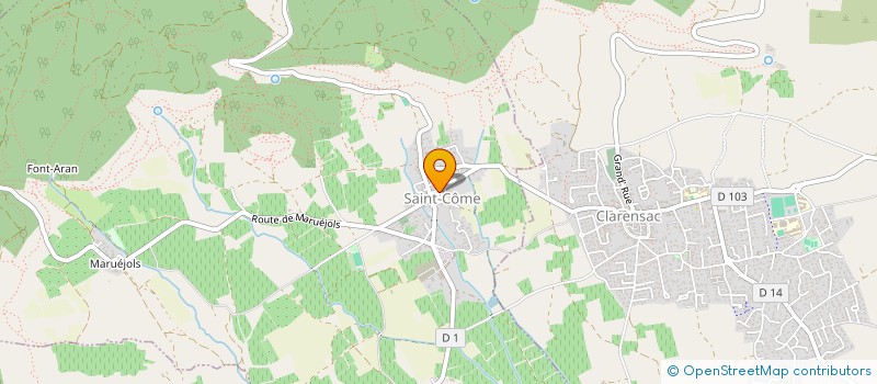 localisation de l'entreprise MONSIEUR CLEMENT CARY  SAINT-COME-ET-MARUEJOLS