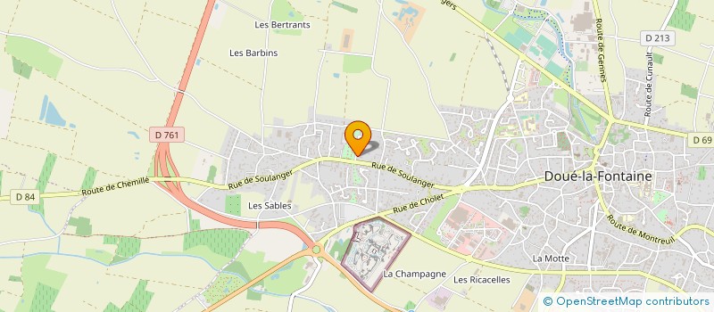 localisation de l'entreprise MONSIEUR CLEMENT CERISIER à DOUE-EN-ANJOU