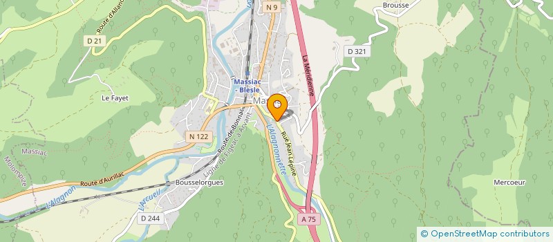 localisation de l'entreprise MONSIEUR CLEMENT CHABASSEUR à MASSIAC