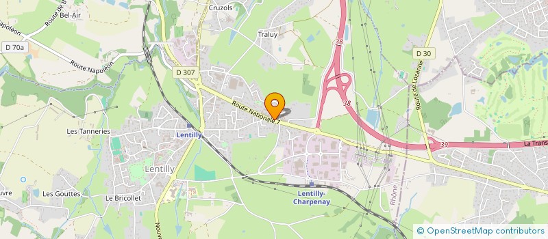 localisation de l'entreprise MONSIEUR CLEMENT CHABIN  LENTILLY