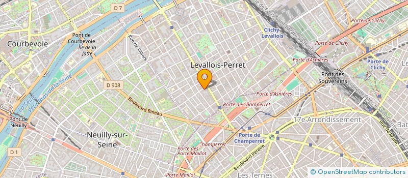 localisation de l'entreprise MONSIEUR CLEMENT CHALMEAU à LEVALLOIS-PERRET