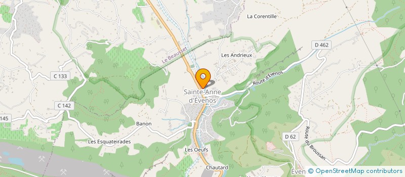 localisation de l'entreprise MONSIEUR CLEMENT CHAMBON  EVENOS