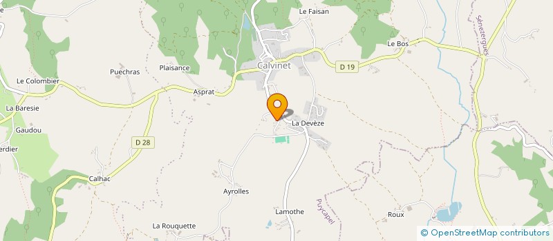 localisation de l'entreprise MONSIEUR CLEMENT CHAMPEIX à PUYCAPEL