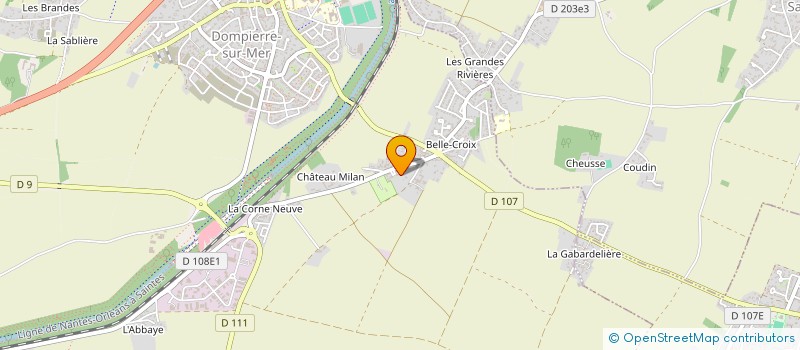 localisation de l'entreprise MONSIEUR CLEMENT CHANTRE  DOMPIERRE-SUR-MER