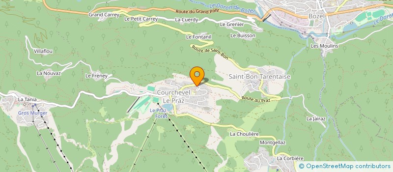 localisation de l'entreprise MONSIEUR CLEMENT CHARPIN à COURCHEVEL