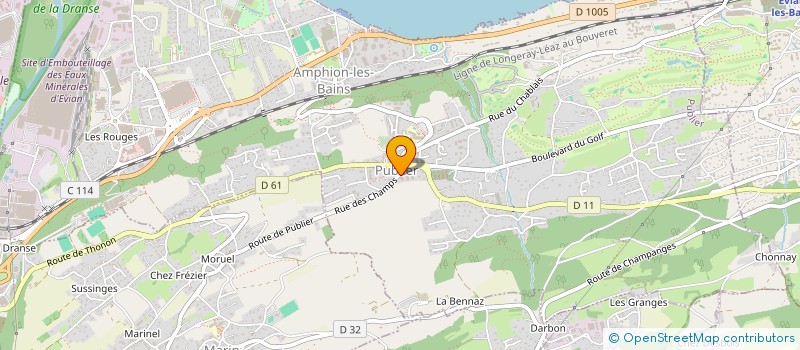 localisation de l'entreprise MONSIEUR CLEMENT CHARRIER  PUBLIER