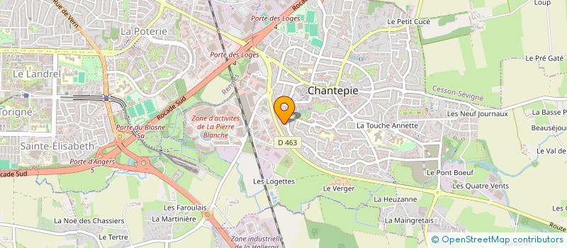 localisation de l'entreprise MONSIEUR CLEMENT CHARRIER  CHANTEPIE