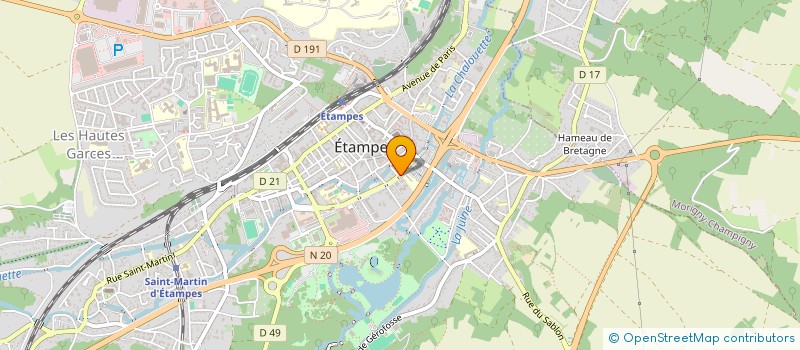 localisation de l'entreprise MONSIEUR CLEMENT CHASTANG à ETAMPES