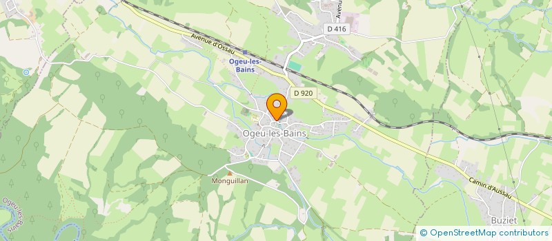 localisation de l'entreprise MONSIEUR CLEMENT CHATELIER  OGEU-LES-BAINS