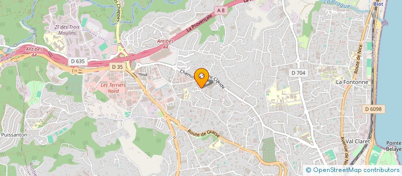 localisation de l'entreprise MONSIEUR CLEMENT CHATELLIER  ANTIBES