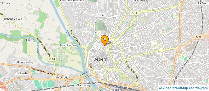 localisation de l'entreprise MONSIEUR CLEMENT CHAUMEL à BEZIERS