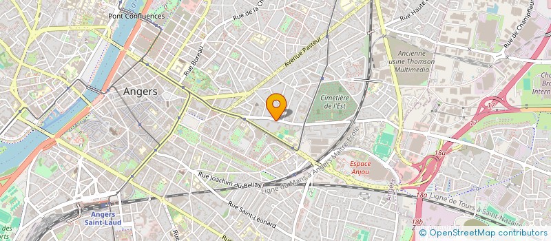 localisation de l'entreprise MONSIEUR CLEMENT CHAUVEAU à ANGERS