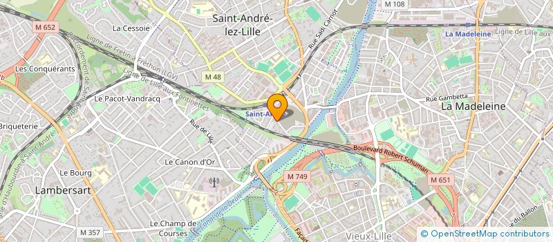 localisation de l'entreprise MONSIEUR CLEMENT CHAVAL  SAINT-ANDRE-LEZ-LILLE