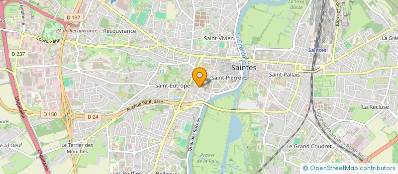 localisation de l'entreprise MONSIEUR CLEMENT CHAZEAUD  SAINTES