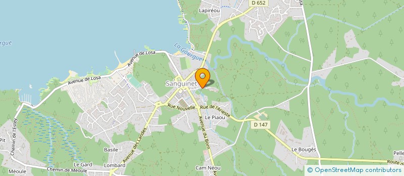 localisation de l'entreprise MONSIEUR CLEMENT CHEVIGNE  SANGUINET