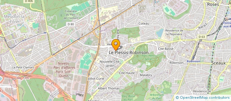 localisation de l'entreprise MONSIEUR CLEMENT CHOULOT à LE PLESSIS-ROBINSON