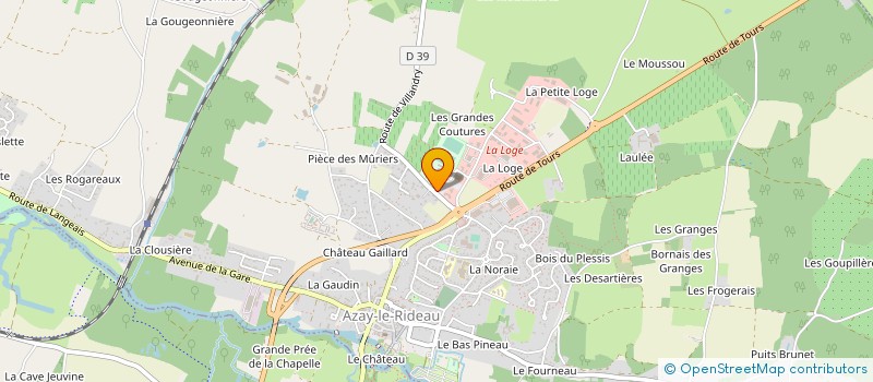 localisation de l'entreprise MONSIEUR CLEMENT CILLARD  AZAY-LE-RIDEAU
