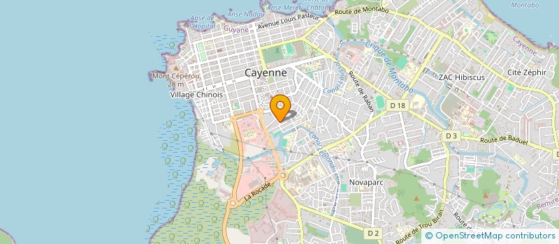 localisation de l'entreprise MONSIEUR CLEMENT COLIMOT à CAYENNE