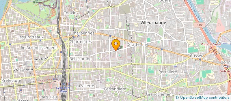 localisation de l'entreprise MONSIEUR CLEMENT COMBE  VILLEURBANNE