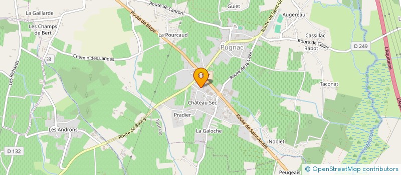 localisation de l'entreprise MONSIEUR CLEMENT CORNU  PUGNAC