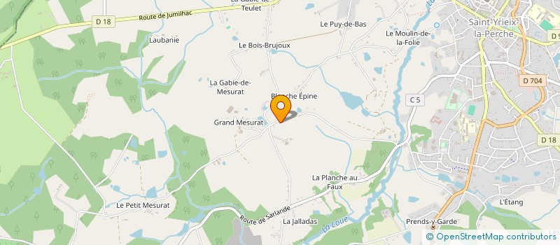 localisation de l'entreprise MONSIEUR CLEMENT COSTA à SAINT-YRIEIX-LA-PERCHE