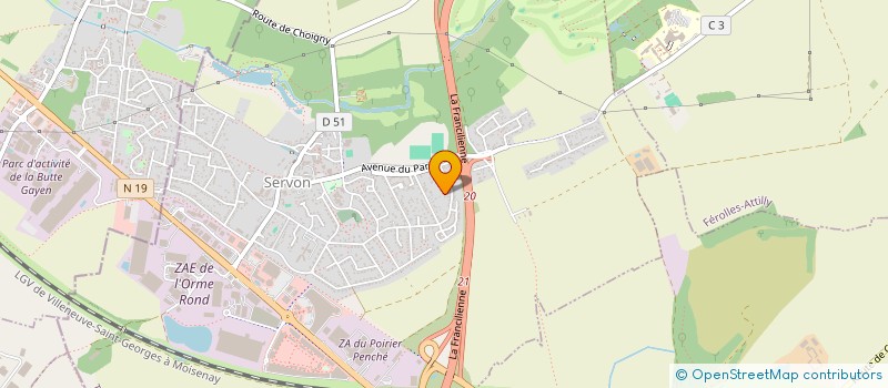 localisation de l'entreprise MONSIEUR CLEMENT COUOT  SERVON