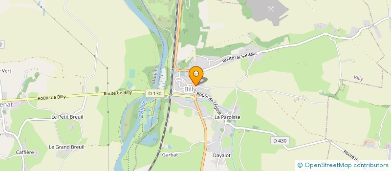 localisation de l'entreprise MONSIEUR CLEMENT COUR  BILLY