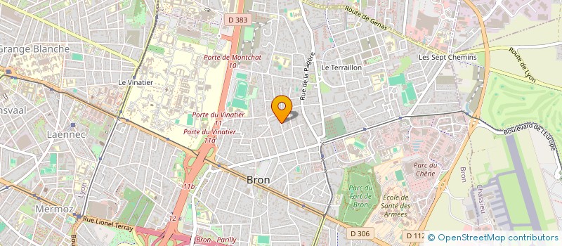 localisation de l'entreprise MONSIEUR CLEMENT COURTET  BRON