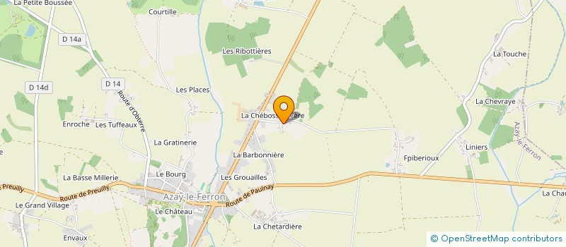 localisation de l'entreprise MONSIEUR CLEMENT COUTANT à AZAY-LE-FERRON