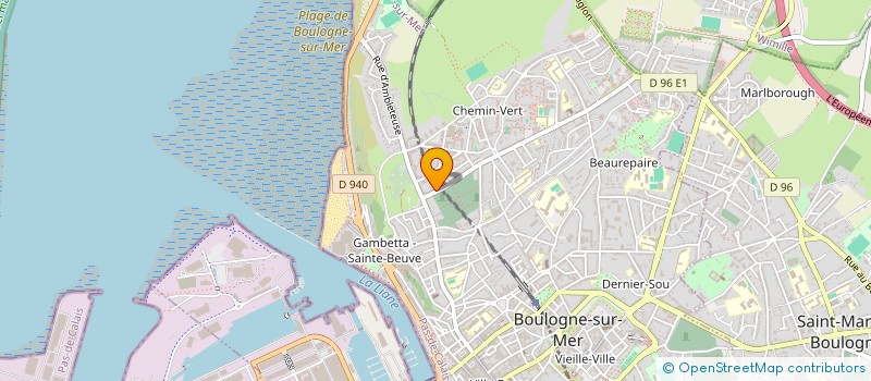 localisation de l'entreprise MONSIEUR CLEMENT COUVELARD à BOULOGNE-SUR-MER