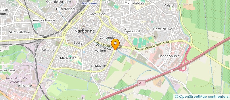 localisation de l'entreprise MONSIEUR CLEMENT CURVEILLE  NARBONNE