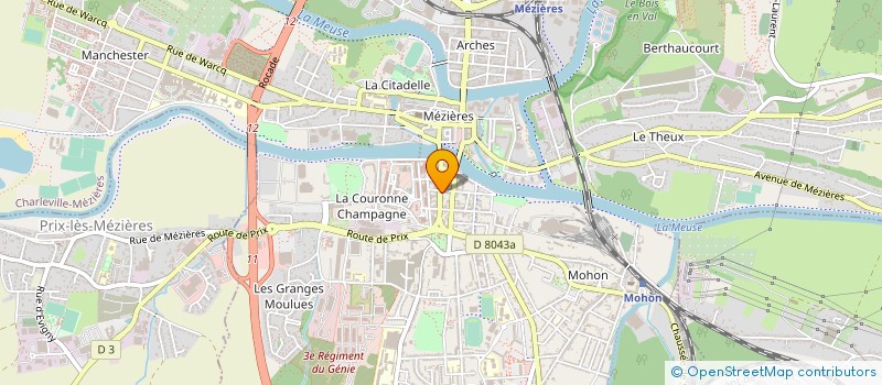 localisation de l'entreprise MONSIEUR CLEMENT DARCQ à CHARLEVILLE MEZIERES