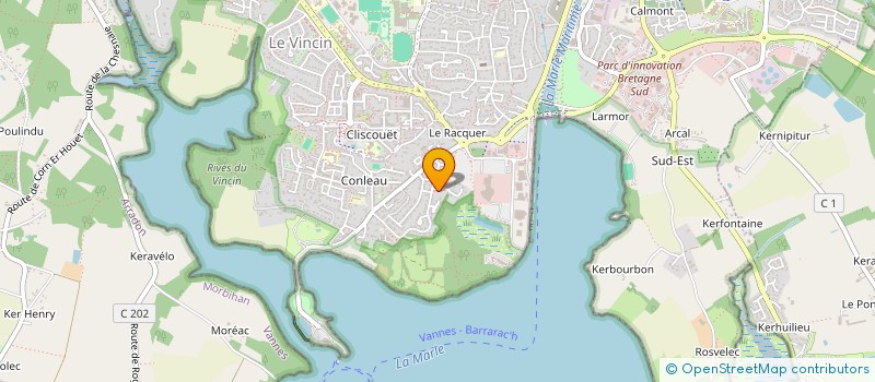 localisation de l'entreprise MONSIEUR CLEMENT DAVID à VANNES