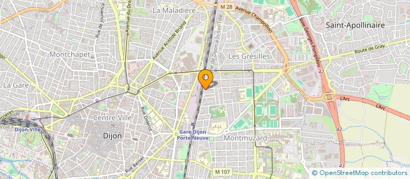 localisation de l'entreprise MONSIEUR CLEMENT DE BENEDITTIS à DIJON
