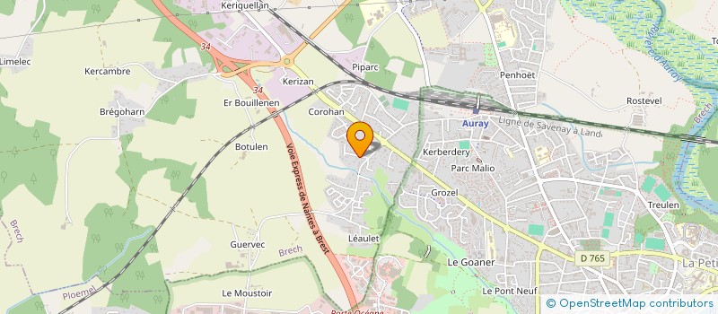 localisation de l'entreprise MONSIEUR CLEMENT DE CARNE DE CARNAVALET à AURAY