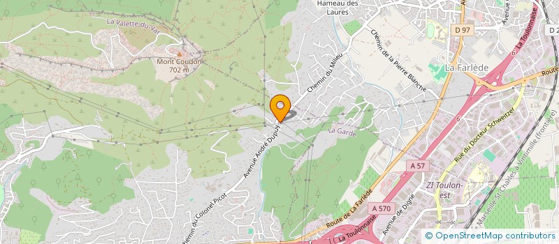 localisation de l'entreprise MONSIEUR CLEMENT DELAGE à LA VALETTE-DU-VAR