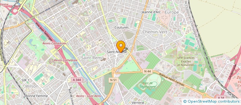 localisation de l'entreprise MONSIEUR CLEMENT DELANDRE  REIMS