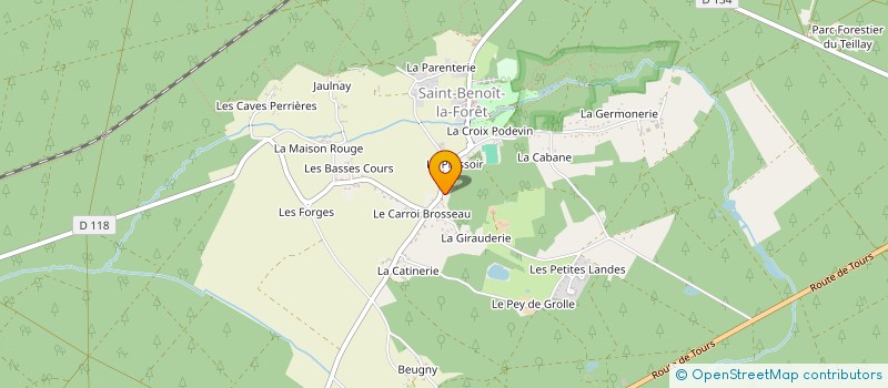 localisation de l'entreprise MONSIEUR CLEMENT DELATTRE  SAINT-BENOIT-LA-FORET