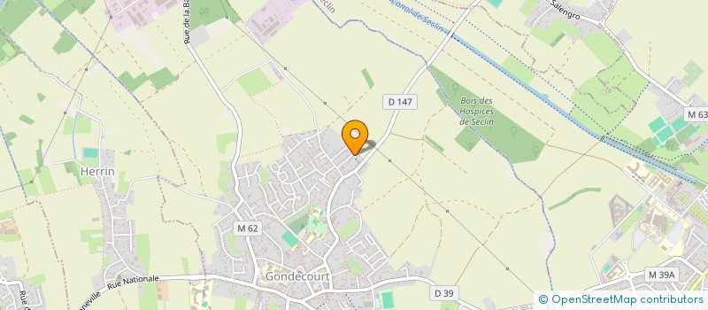 localisation de l'entreprise MONSIEUR CLEMENT DELEFLIE  GONDECOURT