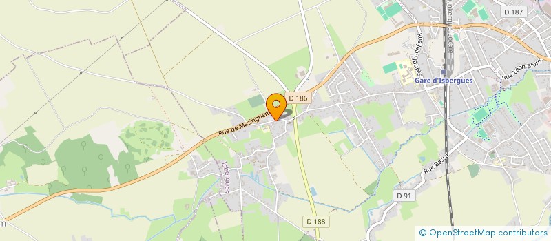 localisation de l'entreprise MONSIEUR CLEMENT DELPIERRE  ISBERGUES