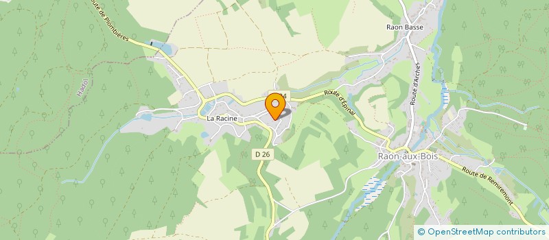 localisation de l'entreprise MONSIEUR CLEMENT DEMANGEL à RAON-AUX-BOIS
