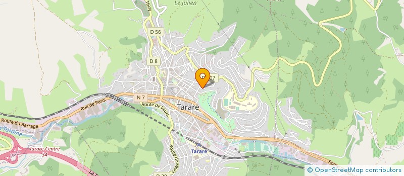 localisation de l'entreprise MONSIEUR CLEMENT DENIS  TARARE